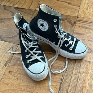 Platform black converse